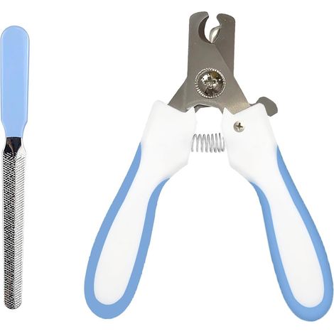 Ciseaux à griffes professionnels pour chiens et chats - 15 cm (15 cm) avec protection de sécurité - Ciseaux de soin des griffes de qualité supérieure (1/5)