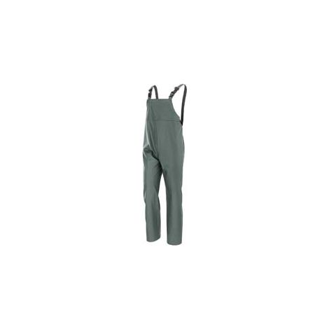 IMPERMEABILE PANTALONE CON PETTORINA IN POLIURETANO VERDE tg.XL colore verde