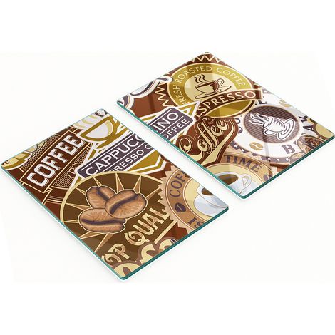 Pizarras decorativas multifuncionales de vidrio para cocina/cafetería, 2x40x52 cm (1/5)