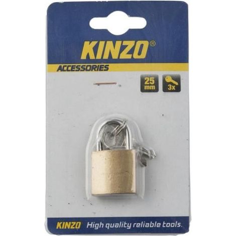 Cadenas kinzo padlock construction solide 3 clés