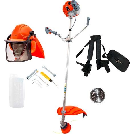 Débroussailleuse Barre Fixe 28mm 52.7cc + Casque Forestier + Disque Vidia