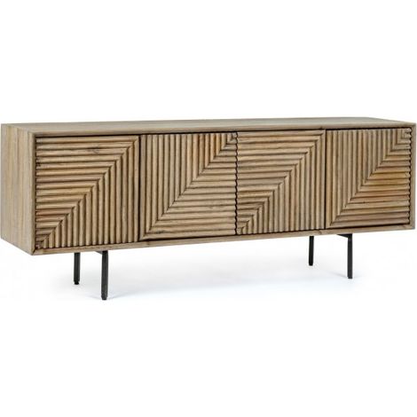 Mobile Porta Tv Legno Marrone Rustico da Interni - ISABELLA (1/5)