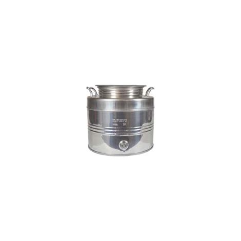 FUSTO INOX PER OLIO GRAFFATO LT.20  ø mm.310x332h.    MAFFEI