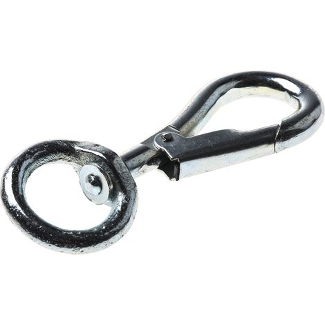 Mousqueton pivotant, Acier Galvanisé, dia. 7.9mm, longueur 102mm ( Prix pour Paquet de 5 )