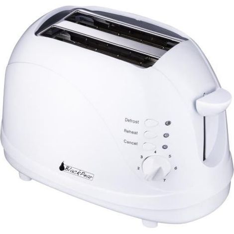 Tostapane bianco 700W 2 vasta slot - espulsione automatica / manuale NERO PEAR BGP105