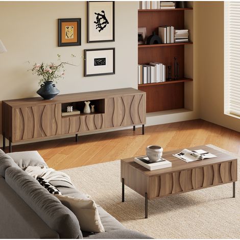 Aufbewahrungsmöbel TV Möbel Set Natur OKMYHOME (1/5)