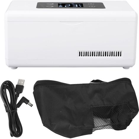 Mini réfrigérateur de médicaments pour voiture, étui à insuline portable, température constante rechargeable avec affichage LED (1/5)