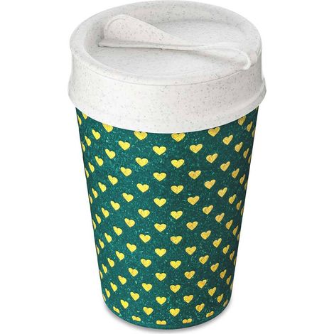 Coffee to go Becher ISO TO GO, 400 ml, geometrisches Muster, KOZIOL (1/3)