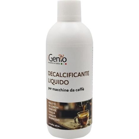 IGenio 980 Decalcificante Liquido per Macchine da Caffe' 500 ml Compatibile De Longhi Nespresso Philips Saeco Gaggia Bialetti (1/2)