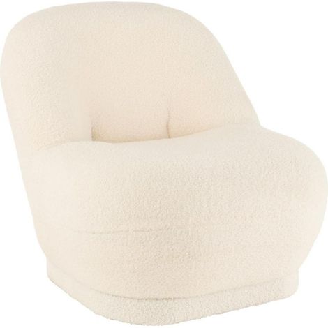 Fauteuil en tissu bouclette - NUAGE (1/5)