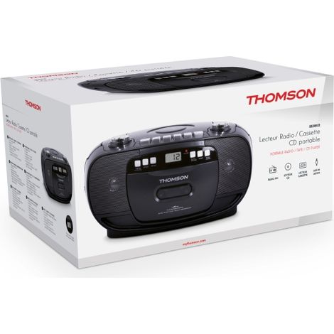 Reproductor de CD y casete portátil Thomson RK200CD con radio FM y AM