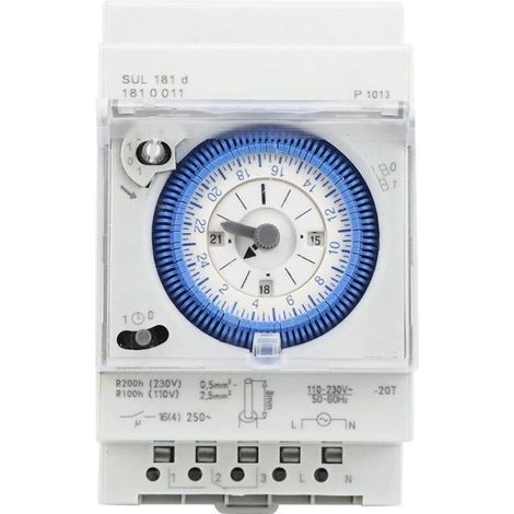 Timer meccanico SUL181D, 15 minuti, 24 ore, relè temporizzato, 250 V CA, 16 A - LAT (1/4)