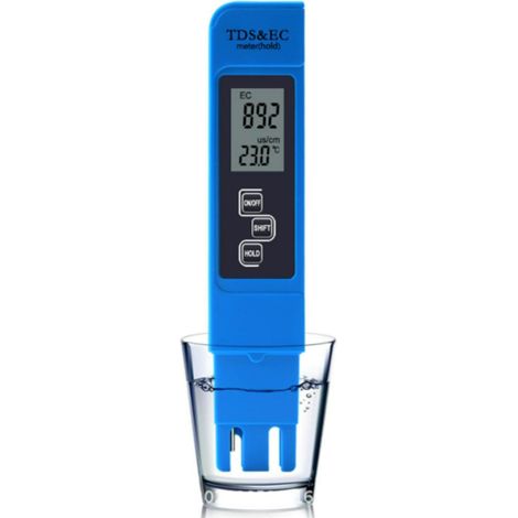 Medidor digital de pH - Medidor digital hidropónico de alta precisión con rango de pH de 0 a 14 Medidor de pH de bolsillo para agua, consumo doméstico y piscina (1/5)