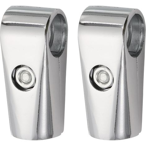 2pcs Raccords de tuyau, Alliage d'aluminium, 19mm, Vis hexagonales, Structure divisée, Étagère Salle de bain