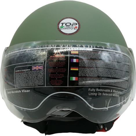 'CASCO PER MOTO ''SIRIO MATT'' verde - tg. XL' verde - tg. XL