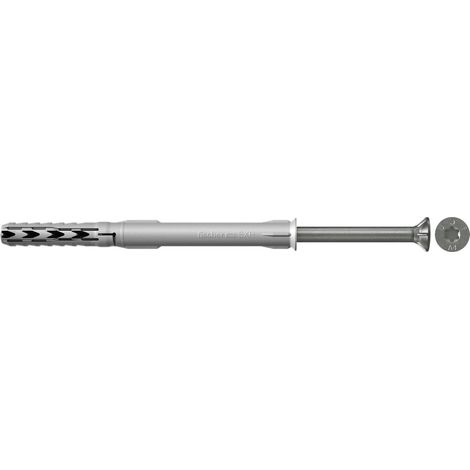 Fischer 50x Perni a gambo lungo SXR 10 x 140 mm T con vite di sicurezza in acciaio inox A4 - 46279