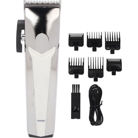 Tondeuse à cheveux électrique lames incisives poignée ergonomique ABS alliage acier inoxydable 2000mAh pour salon coiffure domicile (1/5)