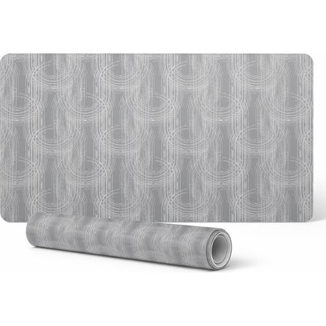 Alfombrilla protectora para escritorio, mesa o superficie, con l铆neas conc茅ntricas, 100 x 50 cm.