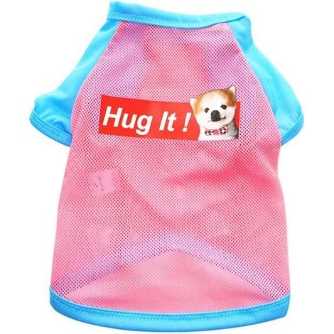 Gris clair-XS -T shirt en maille pour chien, vêtement d'été pour chien, chiot, Chihuahua, bouledogue, chat (1/4)
