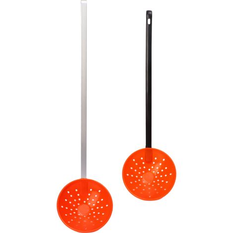 2 cuillères de pêche sur glace, passoire à filtration rapide, écumoire avec manche en plastique et alliage d'aluminium, crochet pour hiver (1/5)