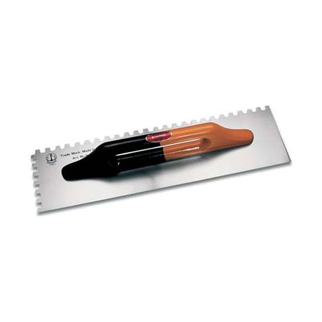 FRATTAZZO ACCIAIO DENTATO TEDESCO 814/D ANCORA  BASE LEGNO DX D.MM 10X10 MM 140X480