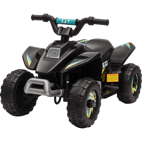 Quad Elettrico per Bambini 18-36 Mesi con Batteria Ricaricabile da 6V, 72x40x45.5 cm, Nero