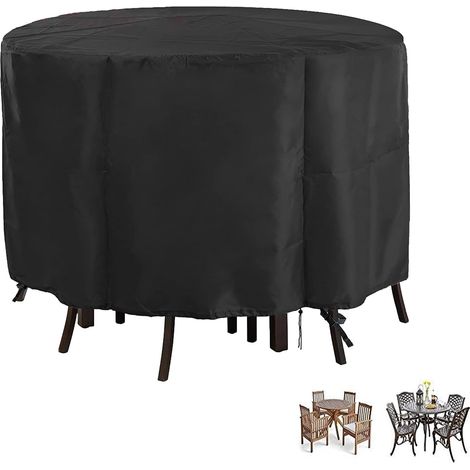 90x90x69CM- housse de table et de chaise imperméable et anti-poussière, housse de pluie extérieure, housse de protection de meubles (1/5)