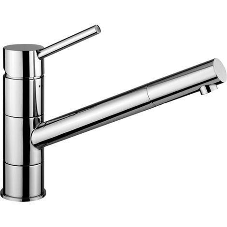 Paffoni Birillo Serie Einhebelmischer für Waschbecken mit schwenkbarem Auslauf BI182CR  Verchromt - Messing
