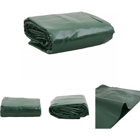 The Living Store Abdeckplane Grün 5x7 m 650 g/m² - Planen (1/5)