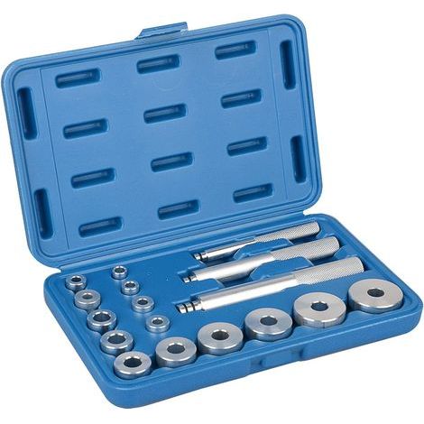 Lot de 17 outils de roulement en Aluminium roues Outil d'extracteur de roulement d’éléments de pression pour le montage et la remise en état (1/5)