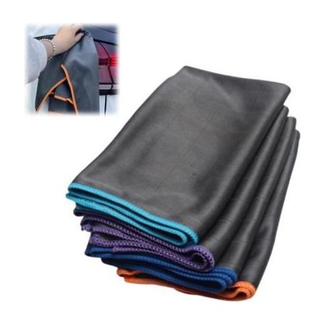 Chiffon en Fibre de- 4 Serviette Nettoyage sans Trace 40 50cm pour Verre, Vitre, Lunettes, Ménage chiffon fibre de carbone (1/4)