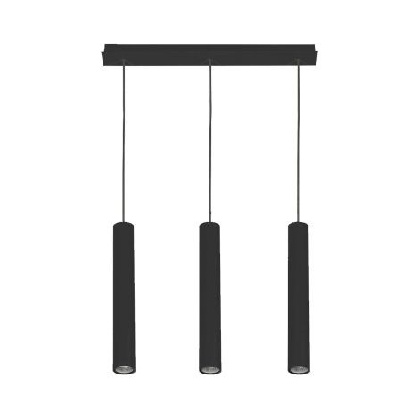 Lampadario a sospensione Nowodvorski Eye 7862 nero 3xGU10