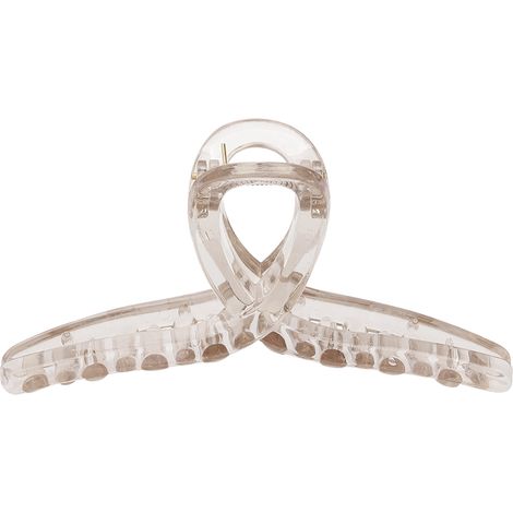 Élégante pince à cheveux gris foncé pour femme, accessoire de coiffure simple et raffiné, idéale pour les filles. (1/5)