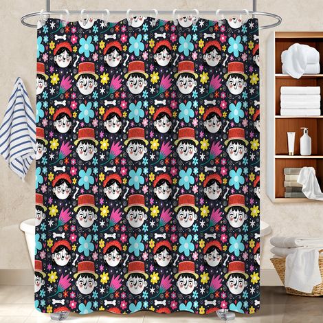Rideau de douche 180x180 léger bâche de douche pour adapté aux animaux domestiques (1/5)