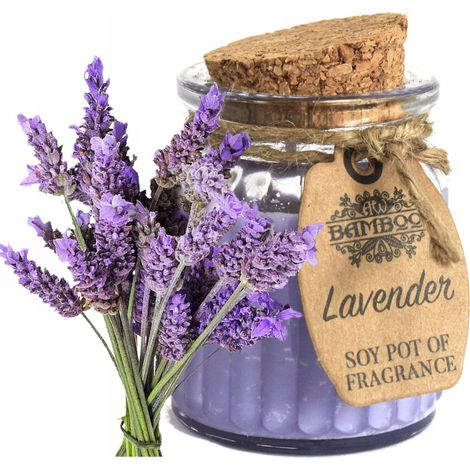 Pot de bougies parfumées lavande et soja- Vendu par 1 (1/5)