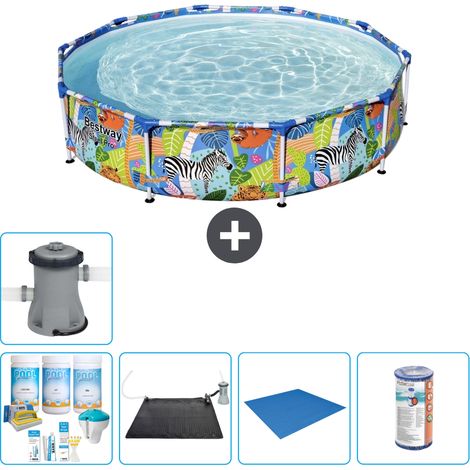 Bestway Piscina Bestway Steel Pro Rotonda - Giungla - 305x66 cm - 7-pezzi  S22119 (1/5)