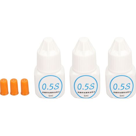 3 Pcs colle à faux cils séchage rapide, adhésif fort pour maquillage, 15ml (1/5)