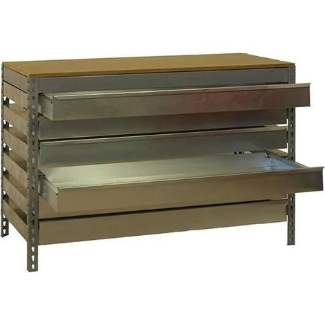 simonrack Werkbank BT5 grau/Holz robust