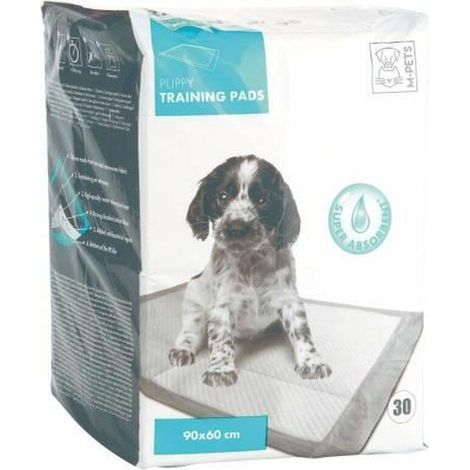 m-pets Tapis éducateur blanc 90 x 60 cm pour chiots
