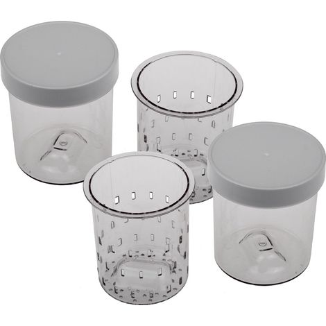 Cuisinart - glazen potjes yoghurtbereider - set 2st - 250ml - ym402e - 3030050060379