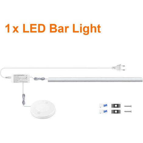 (1 unité, lumière chaude, 50 cm) Éclairage LED pour meubles (permet de traverser les panneaux de bois)  capteur de présence/de mouvement/interrupteur tactile (1/5)