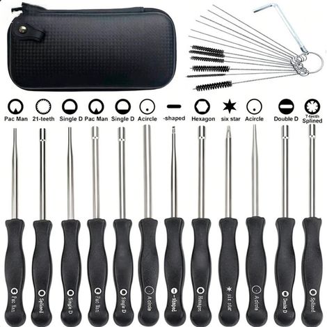 Ensemble de 12 outils de rglage de carburateur et tournevis de rglage pour moteur 2 temps pour dbroussailleuses (1/4)