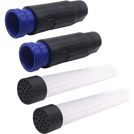 Lot de 2 Tubes de Paille pour Aspirateur Multifonctions Décapant de Brosse à Poussière, Accessoire d'Aspirateur Universel Portable Outils de Nettoyage Ménagers (1/2)