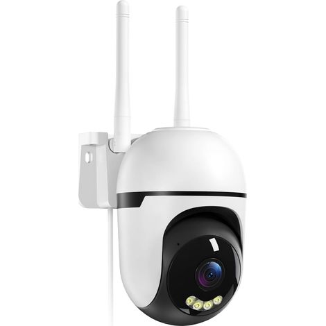 2K Caméra Surveillance WiFi Extérieure, Suivi Auto 360° Caméra IP Compatible avec 2.4Ghz/5Ghz, Vision Nocturne Couleur, Détection Humaine, Audio Bidirectionnel, Enregistrement 24H (1/5)