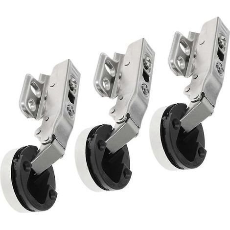 HOMSFOU Lot de 3 charnières à amortisseur silencieux, fermeture douce, amortissement hydraulique pour (1/5)
