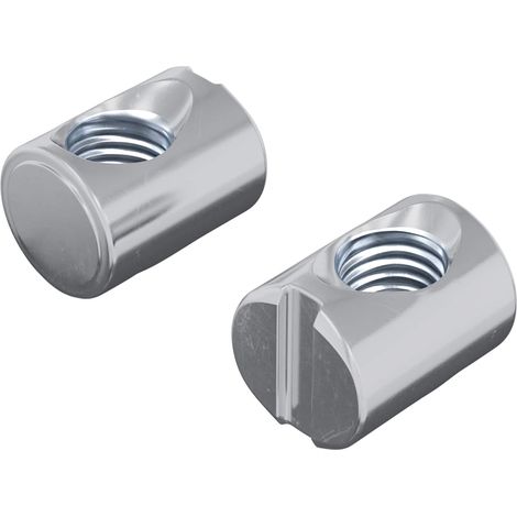 Dado per Barile 2 pcs Argento M6 x 13 mm Ferro vidaXL