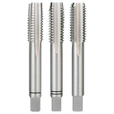 Ensemble de 3 tarauds à main BSW DIN 352 HSS, filetage 1/4" rectifié Ruko 246014