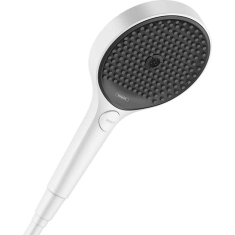 Hansgrohe Rainfinity - Alcachofa de ducha 130, 3 chorros, EcoSmart, blanco mate 26865700 (1/5)