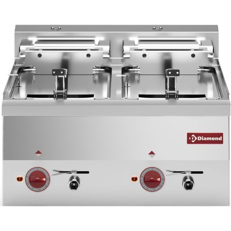 Friteuse électrique 2 cuves 10 litres - Diamond