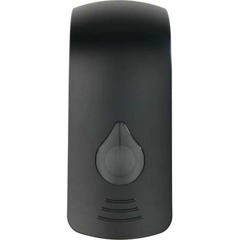 WENKO Desinfektionsmittel-Spender Ranera L Schwarz, Seifenspender & Desinfektionsspender, Füllmenge: 740 ml, Schwarz, Kunststoff schwarz